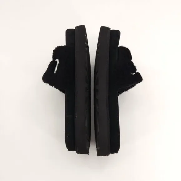 UGG LATON SHEEPSKIN FLUFF SLIDE  Shoes Women Size 7.5 Black 1111236 - Picture 7 of 10